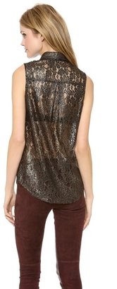 Torn By Ronny Kobo Ronit Lace Shirt