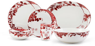 Mikasa Hana Red Service for 8 with Serveware