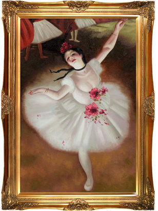 Tori Home Star Dancer (On Stage) Degas Framed Original Painting