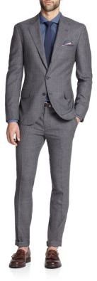 Brunello Cucinelli Wool-Blend Pinstriped Suit