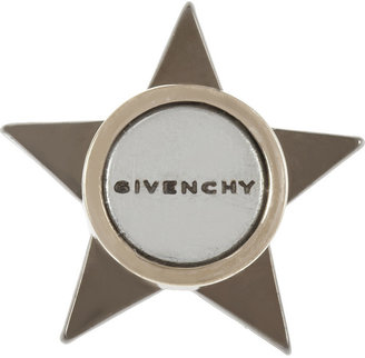 Givenchy Small Shark Star gold-tone and gunmetal-tone earring