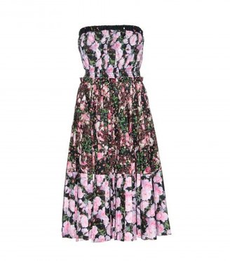 Givenchy Floral-print Pleated Cotton Dress