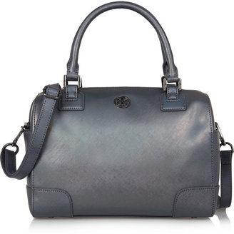Tory Burch Robinson holographic textured-leather shoulder bag
