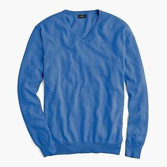 J.Crew Tall cotton-cashmere V-neck sweater