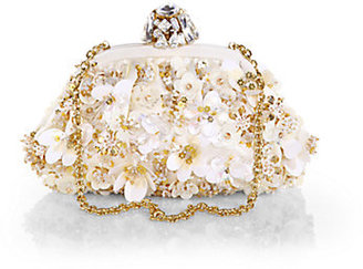 Dolce & Gabbana Multi Floral Sequined Convertible Clutch