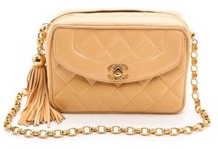 WGACA What Goes Around Comes Around Chanel Quilted Tassel Bag