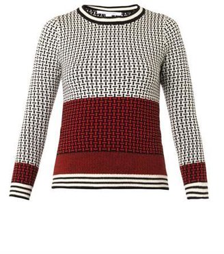 Diane von Furstenberg Micro-stitch wool sweater