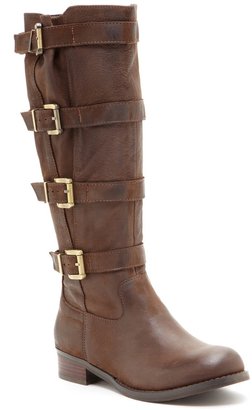 Two Lips Two Cities Multi Buckle Tall Flat Boot
