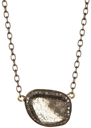 Ice Diamond Sliced Pendant Necklace - 1.60 ctw