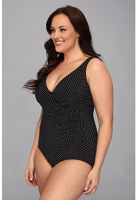 Miraclesuit Plus Size Pin Point Oceanus One-Piece