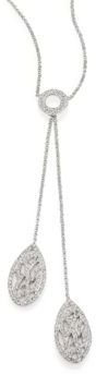 Adriana Orsini Pave Crystal Branch Lariat Necklace