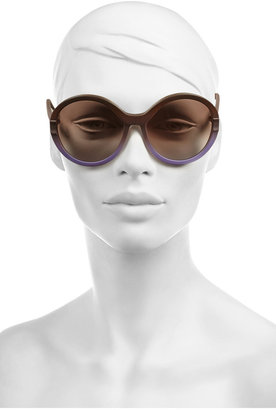 Marni Round-frame dégradé acetate sunglasses