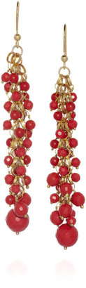 Rosantica Grappolo 24-karat gold-dipped agate earrings