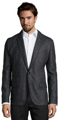 Dolce & Gabbana grey melange wool blend 2-button jacket