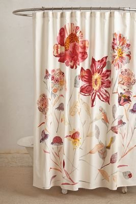 Anthropologie Michelle Morin Morning Blossom Shower Curtain