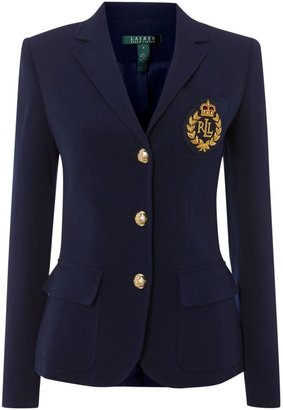 Lauren Ralph Lauren Long sleeved blazer with crest pocket detail