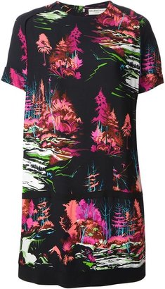 Balenciaga forest print T-shirt dress