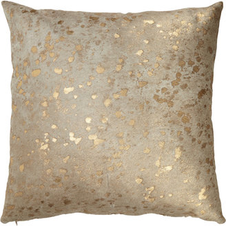 Barneys New York Gold-Spotted Haircalf Pillow
