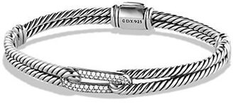 David Yurman Petite Pavé Labyrinth Bracelet with Diamonds
