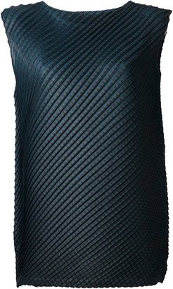 Issey Miyake Pleats Please By sleeveless textured top