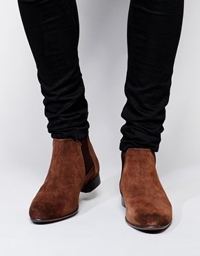 ASOS Chelsea Boots in Suede - brownsuede