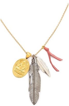 Chan Luu Feather Charm Necklace