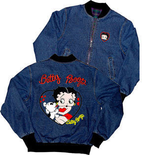 Betty Boop Bon Marketing Licensed and Pudgy Reversible Denim Jacket RJ-9022XXL