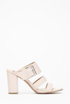 Forever 21 Faux Leather Strappy Heels
