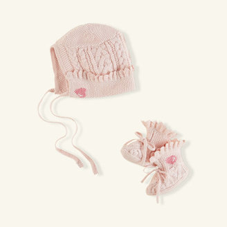 Ralph Lauren Sampler Cotton Hat & Booties