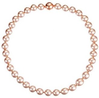 Betty Jackson Designer rose gold blush pearl magnetic necklace