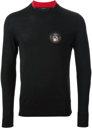 Givenchy rottweiler patch sweater