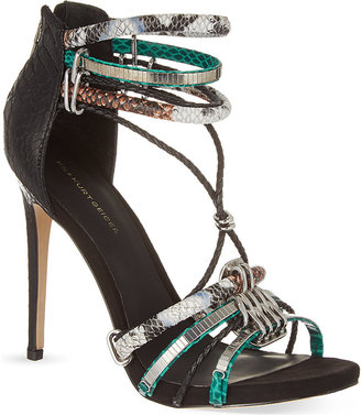 Kurt Geiger Native Heeled Sandals - for Women, Blk/green