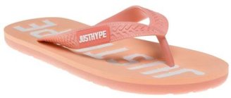 Hype New Womens Orange Studio Rubber Sandals Flats