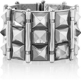 Bottega Veneta Sterling silver rock crystal bracelet