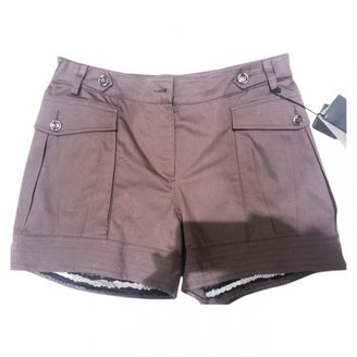 Just Cavalli Brown Cotton Shorts