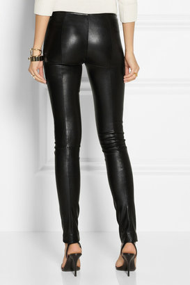 The Row Moto stretch-leather skinny pants