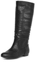 Dorothy Perkins Womens Black knee high boots- Black
