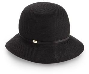 Helen Kaminski Kaleo 6 Leather-Trimmed Raffia Hat