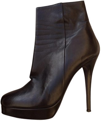 Barbara Bui Black Leather Ankle boots