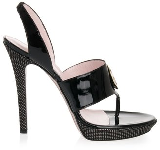 Versace Black platform sandals