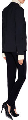 Veronica Beard Stretch Wool Classic Blazer with Layered Knit