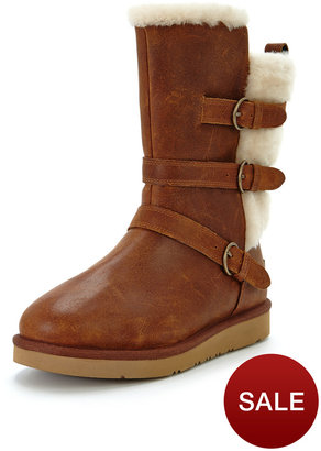 UGG Becket Triple Strap Exposed Shearling Boots