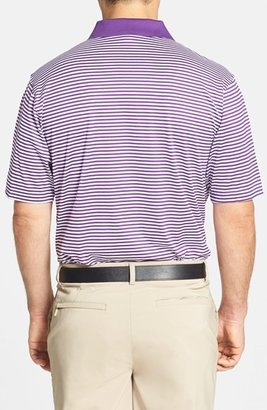 Peter Millar 'LSU Tigers' Regular Fit Stripe Cotton Lisle Polo