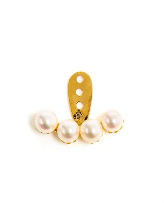 Leon YVONNE 18k Gold Four Pearl Lobe Earring