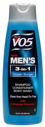 Alberto VO5 Mens 3-IN-1 Shampoo, Conditioner & Body Wash Ocean Surge
