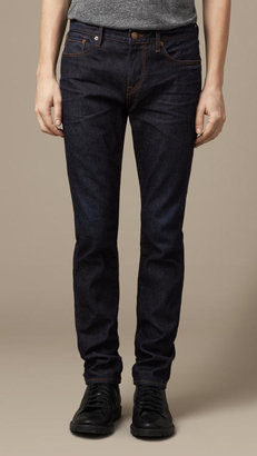 Burberry Slim Fit Resinated Jeans