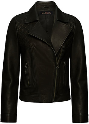Jaeger Boutique Leather Biker Jacket
