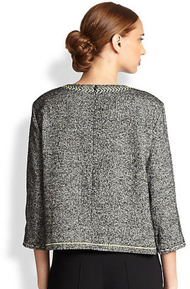 Moschino Cheap & Chic Moschino Cheap And Chic Embroidered Tweed Top