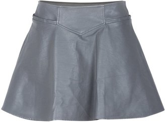 Thakoon Flared Leather Skirt
