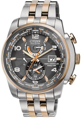Citizen Eco-drive chrono at two tone mens watch